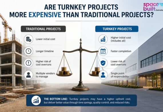 Are turnkey projects more expensive than traditional projects?