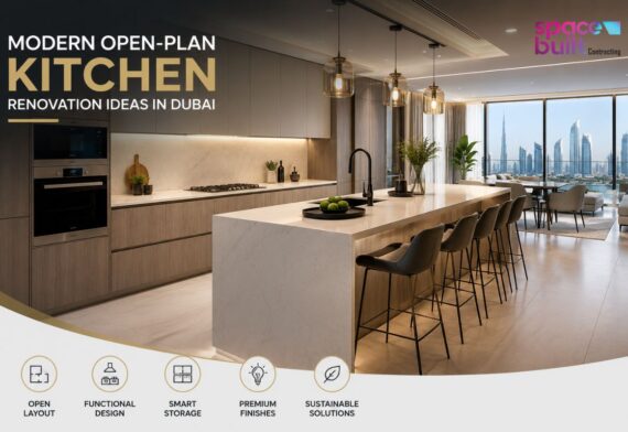 Modern Open-Plan Kitchen Renovation Ideas in Dubai