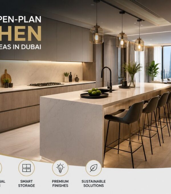 Modern Open-Plan Kitchen Renovation Ideas in Dubai