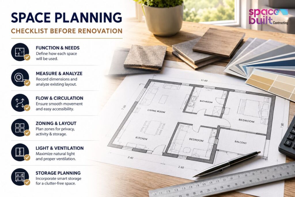 Space Planning Checklist Before Starting a Renovation