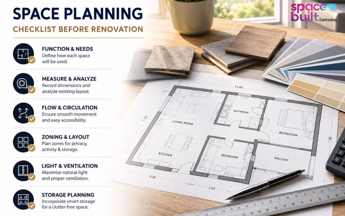 Space Planning Checklist Before Starting a Renovation