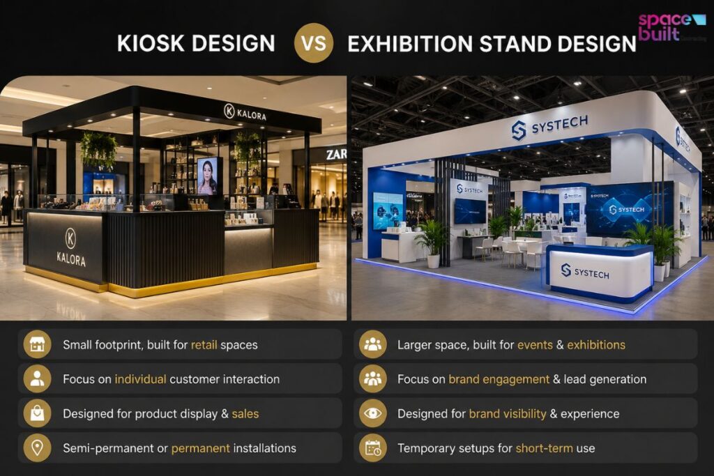 What Is the Difference Between Kiosk Design and Exhibition Stand Design