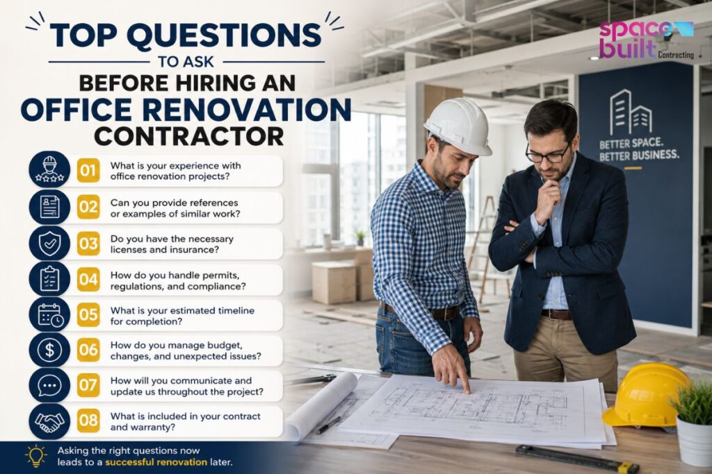 Top Questions to Ask Before Hiring an Office Renovation Contractor