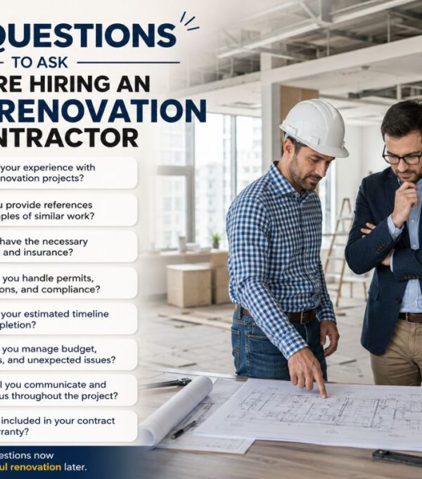 Top Questions to Ask Before Hiring an Office Renovation Contractor