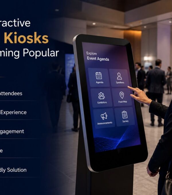 Why Interactive Digital Kiosks Are Becoming Popular at Events