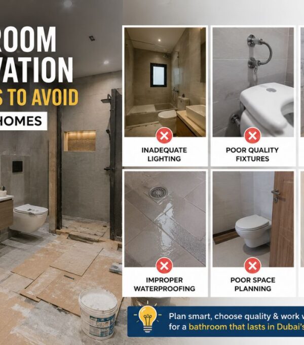 Bathroom Renovation Mistakes to Avoid in Dubai Homes
