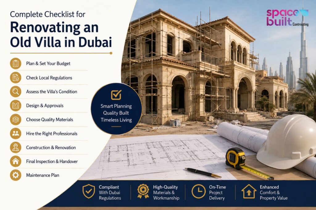 Complete Checklist for Renovating an Old Villa in Dubai