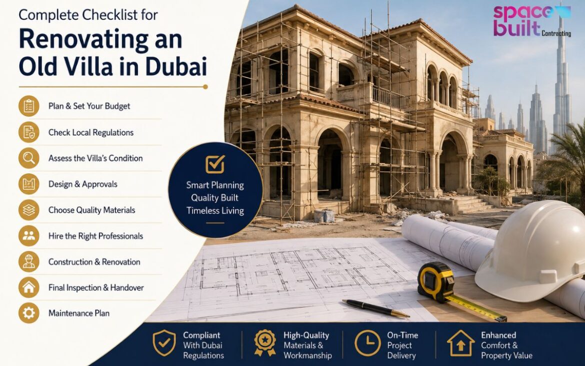 Complete Checklist for Renovating an Old Villa in Dubai