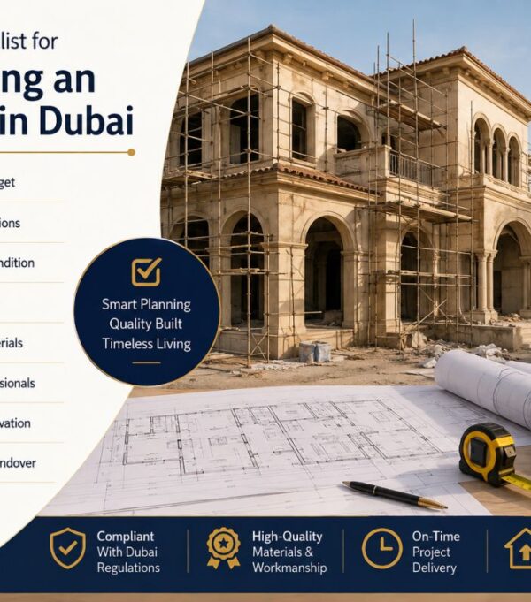Complete Checklist for Renovating an Old Villa in Dubai