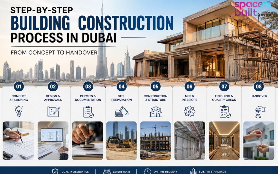 Step-by-Step Building Construction Process in Dubai: From Concept to Handover