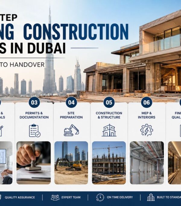 Step-by-Step Building Construction Process in Dubai: From Concept to Handover