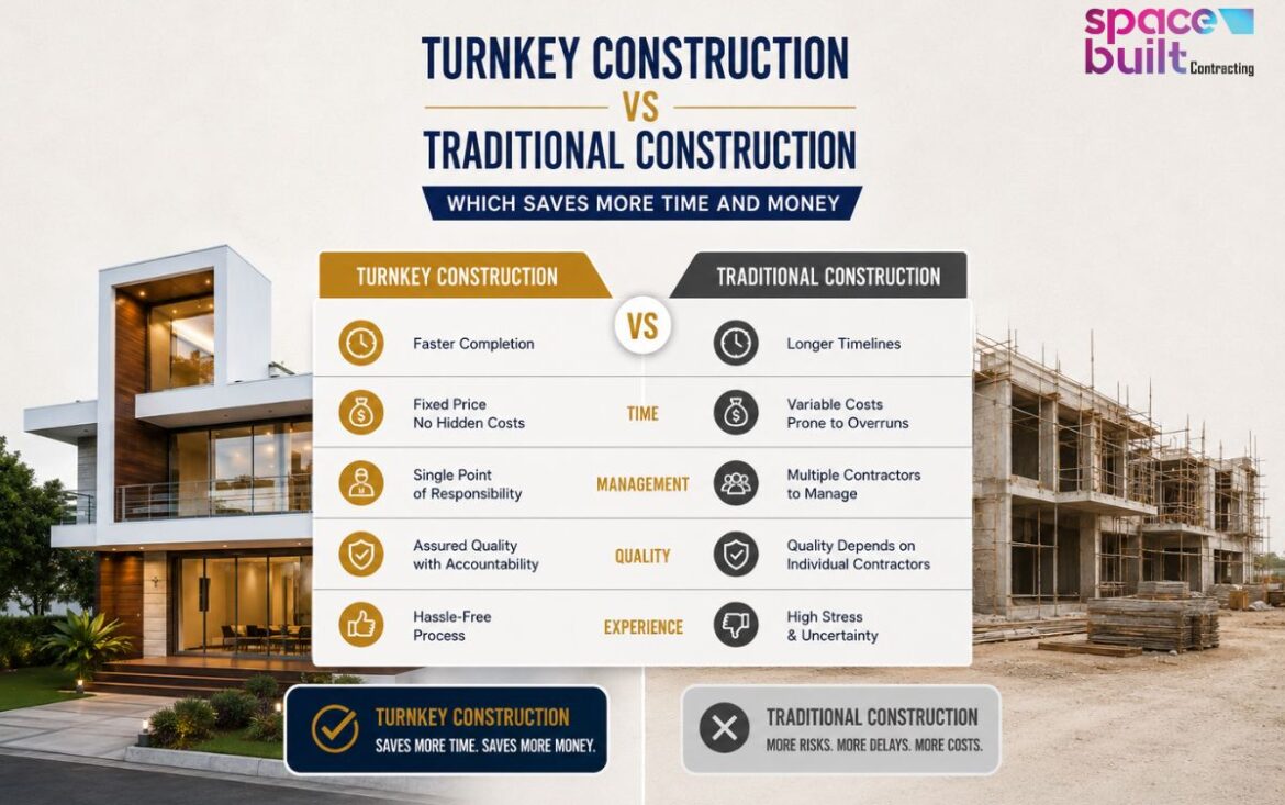 Turnkey Construction vs Traditional Construction Which Saves More Time and Money