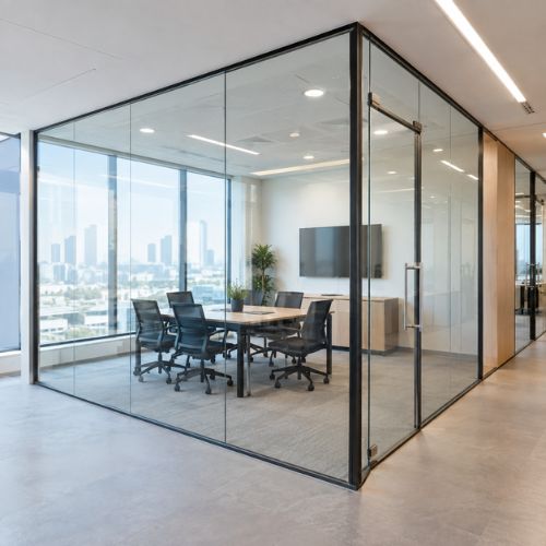 Single glazed partitions