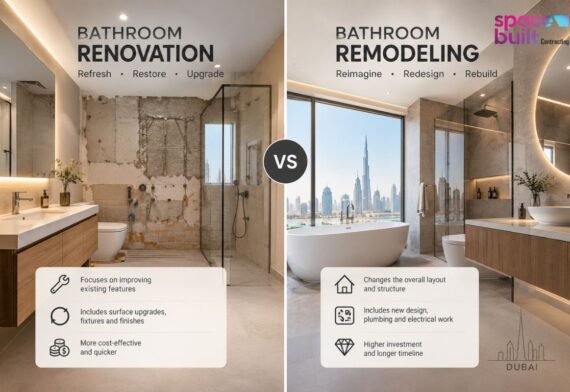 Bathroom Renovation vs Bathroom Remodeling: What Is the Difference in Dubai?