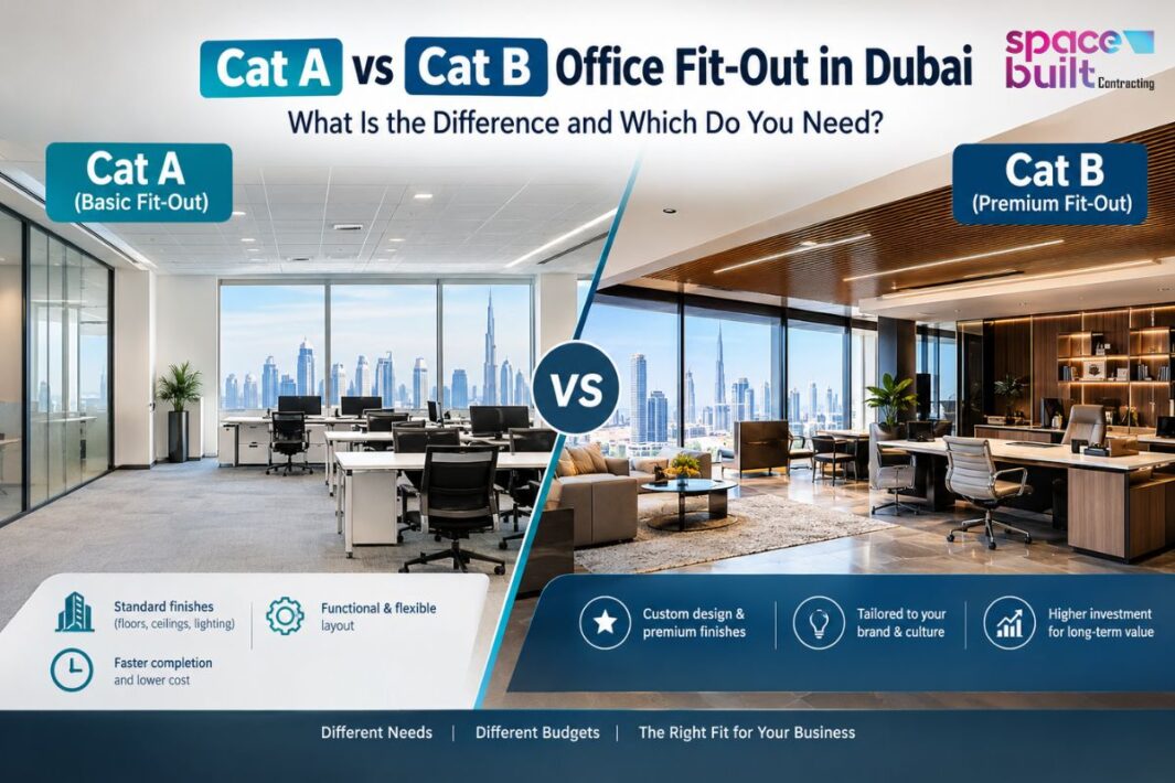 Cat A vs Cat B Office Fit-Out in Dubai