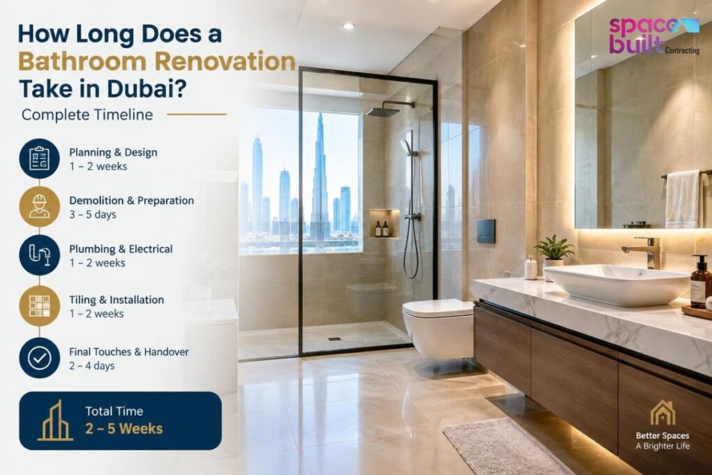 How Long Does a Bathroom Renovation Take in Dubai Complete Timeline