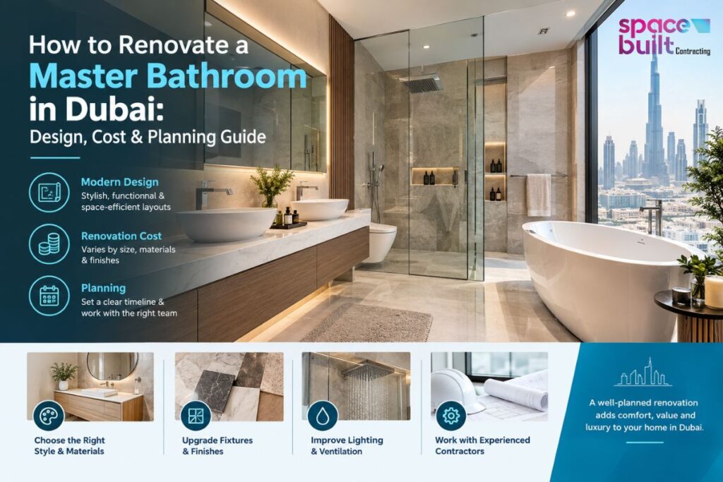 How to Renovate a Master Bathroom in Dubai Design, Cost & Planning Guide