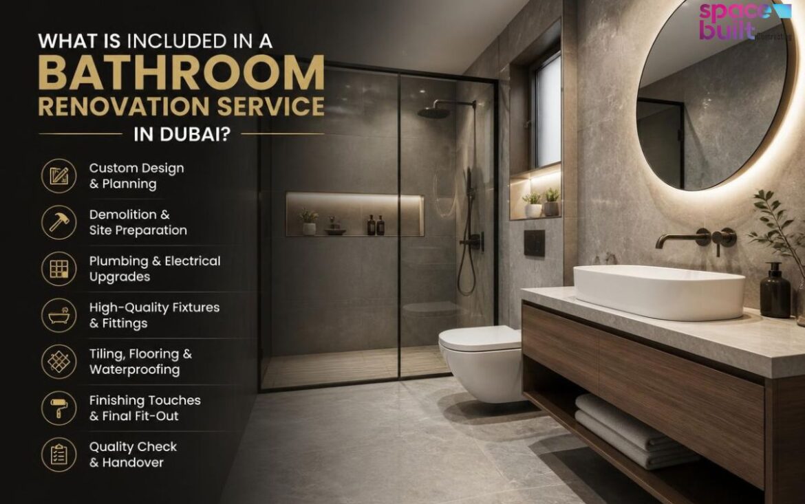 What Is Included in a Bathroom Renovation Service in Dubai